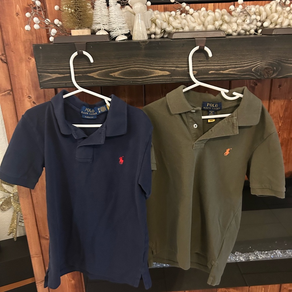 Polo by Ralph Lauren Kids Polo Shirts in Navy and Olive